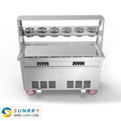 Commercial Fried Ice Cream Machine (with 6 drums)