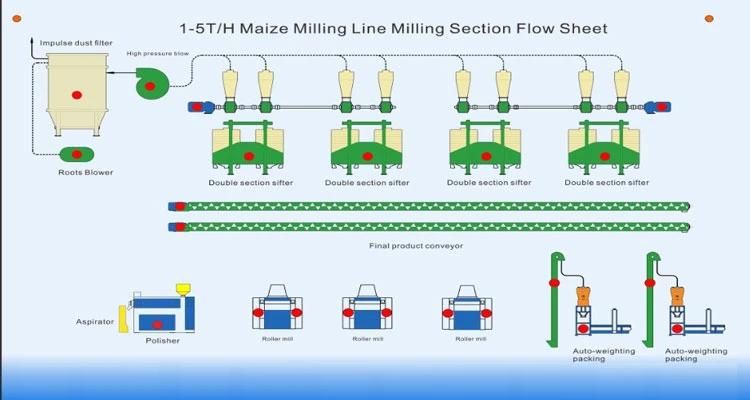 Kenya 50t/24h Maize Milling Line