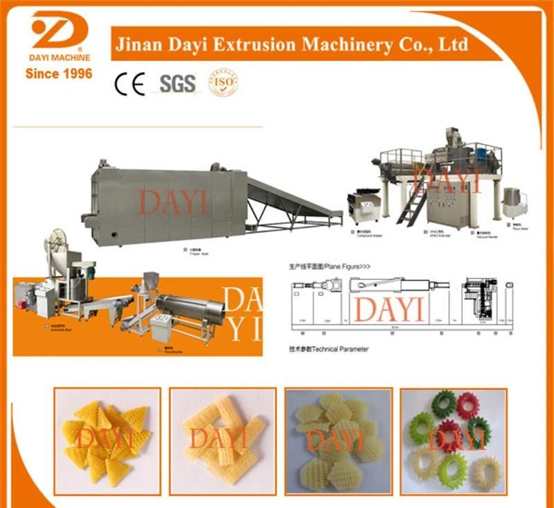 Popular Snack Extruder Single Screw Extrusion Machinery