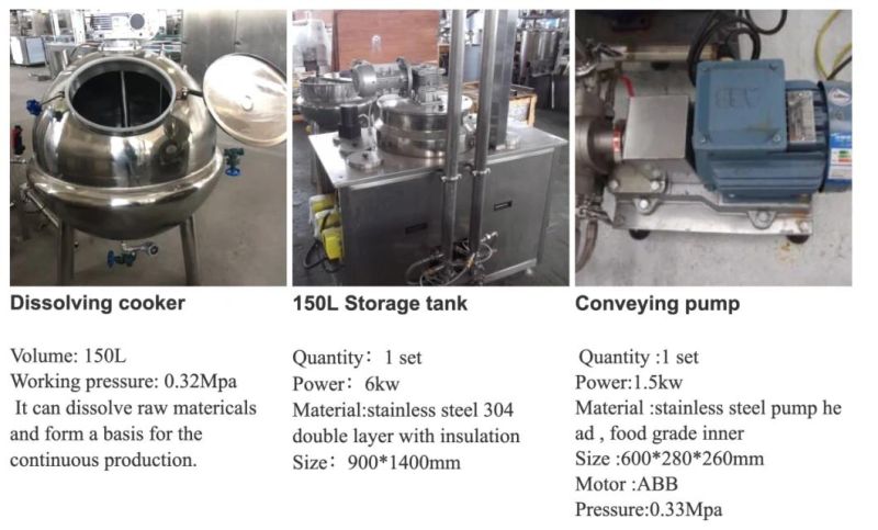 High Speed Jelly Candy Depositing Line Candy Processing Machine