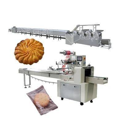 Full Set Production Line Small Biscuit Making Machine with Packaging Machine