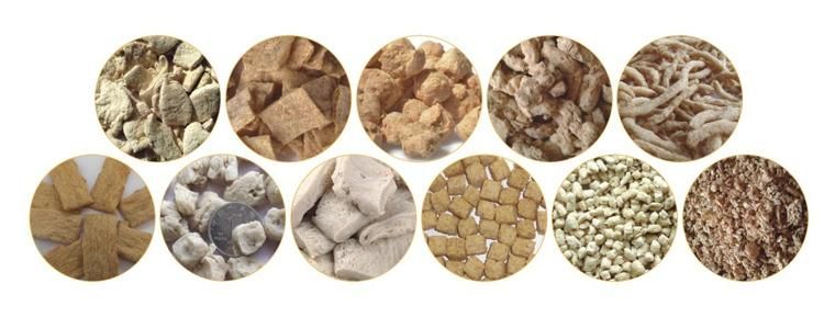 Automatic Tsp Tvp Machinery Textured Soy Bean Meat Analog Protein Soya Chunk Nugget Mince Extruder Making Machine