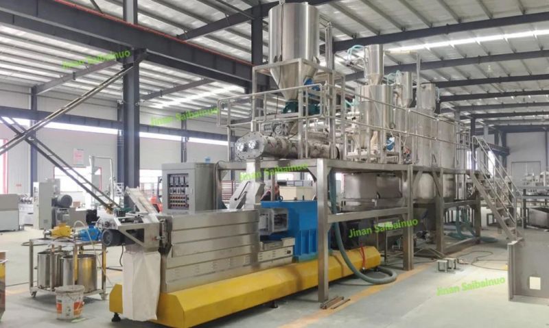 100-3000kg/Hr Industrial Automatic Wet Dry Animal Pet Dog Cat Food Manufacturing Extruder Fish Feed Making Machine Production Line Processing Maker Plant