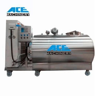Factory Price 1000L Stainless Steel Milk Cooling Tank Price Made in China