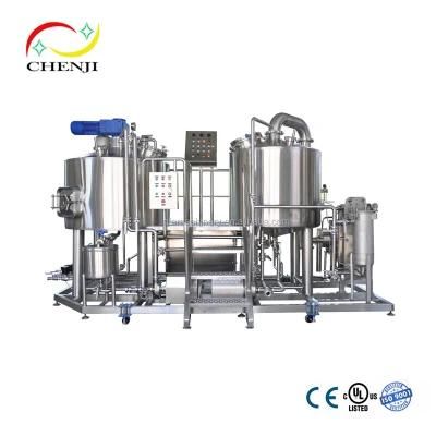 SUS 304 / 316 Beer Brewing Equipment with Customize Service