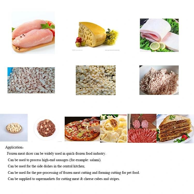 Germany Quality Frozen Meat Dicer  Home Use Stainless Steel Meat Dicer  Cooked Meat Shredder Machine