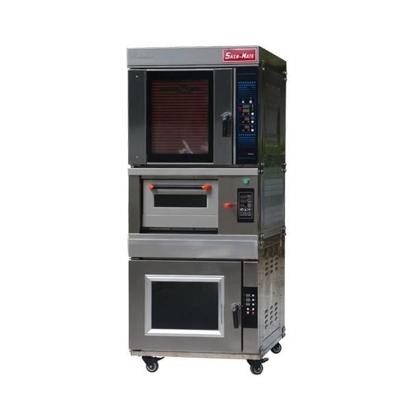 Commericial 8 Trays Steaming Hot Air Circulation Oven with 10 Trays Proofing Together Combinated Oven