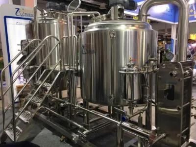 1000L 3 Vessels Industrial Commercial Micro Craft Beer Brewing Making Machine Equipment ...