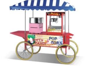 Hot Sell Multi-Function Mobile Vehicles Cotton Candy Machine Popcorn Machine with Cart