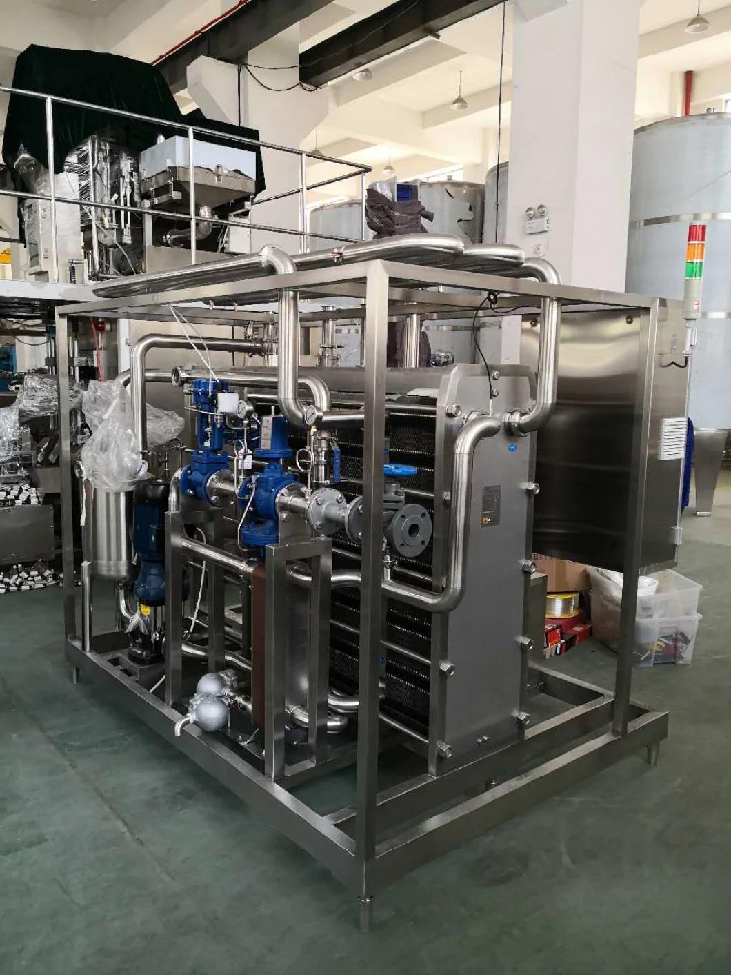 Fully Automatic PLC Control Plate Pasteurizer Sterilization Machine for Juice Beverage Milk