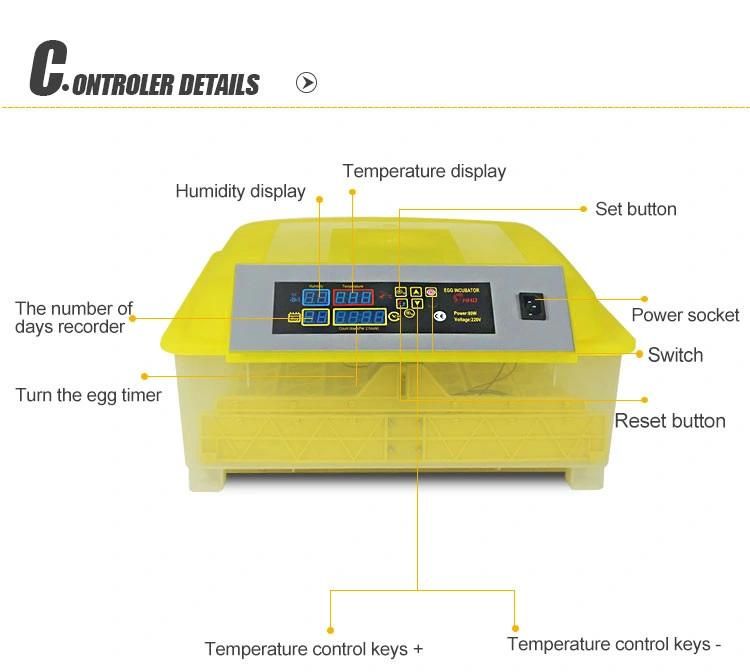 Hhd Hot Sale Automatic Chicken Egg Incubator for Sale