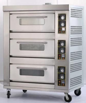 Commercial Three-Layer Nine-Tray Gas Oven