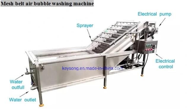 China Manufacturer Mesh Belt Air Bubble Washing Machine