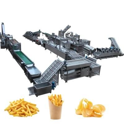 Manufacturing Frying Production Line Fresh Frozen French Fries Sticks Making Line