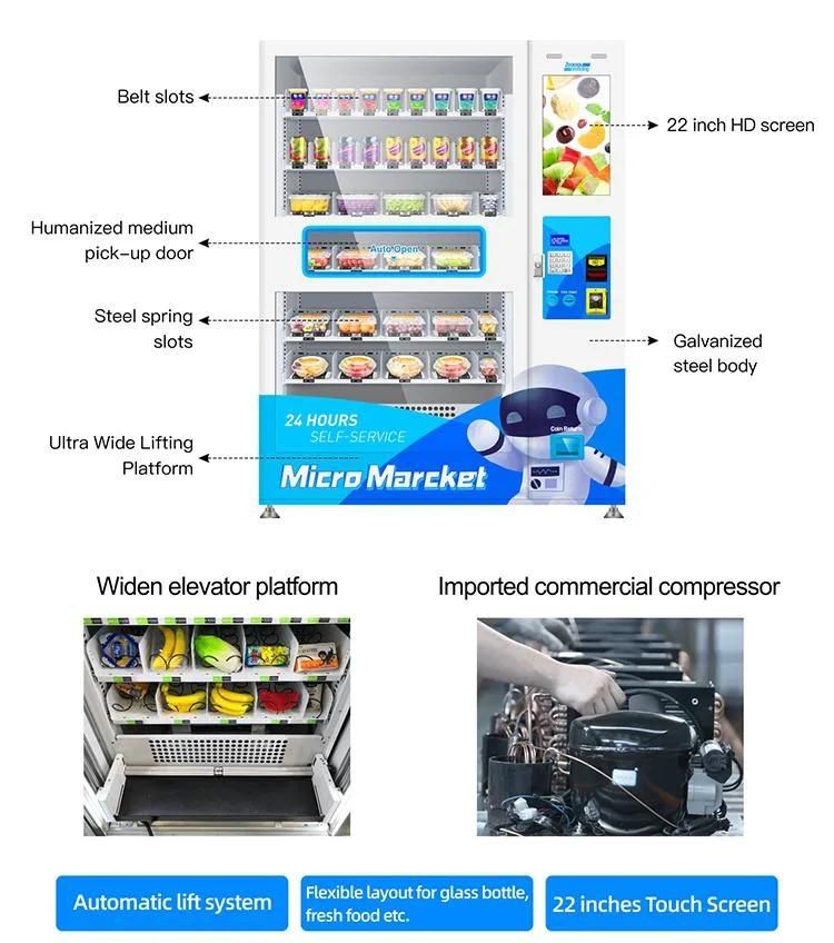 Zg Automatic Snack Drink Fresh Food Vending Machine