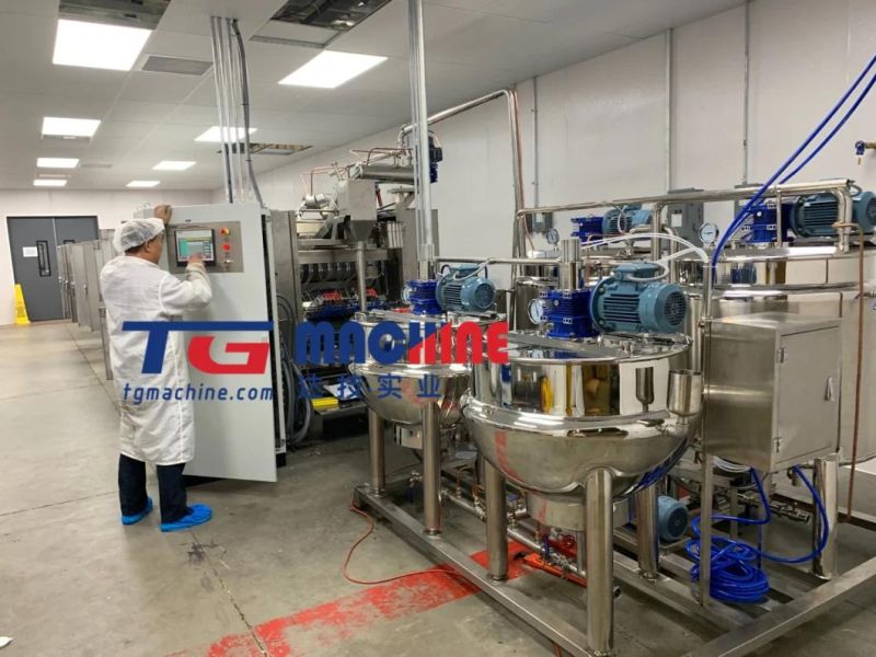 Fudge Machine/Commerical Gelatin Pectin Small Jelly Gummy Candy Making Machine Production Line