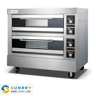 Kitchen Equipment Stainless Steel Double Deck Electric Bread Oven