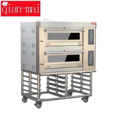 Commercial Electric Bakery Electric Baker Gas Baking Pizza Oven with Tray-Storage Base
