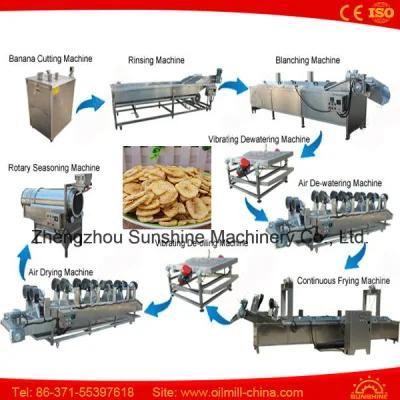 Commercial Fried Plantain Food Processing Banana Chips Making Machines