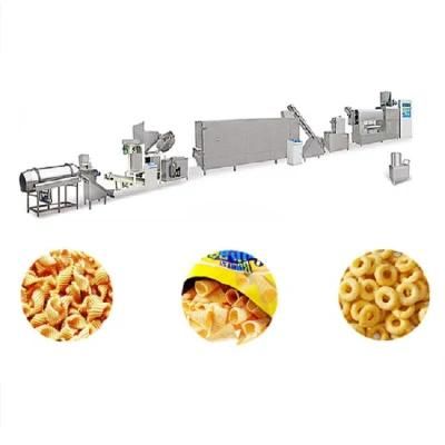 Automatic Corn Bugles Snacks Production Line Machine Fried Snack Pellet Processing Line