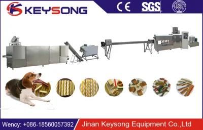 Auto Small Size Dental Chews Dry Pet Food Pallet Making Machine / Dog Food Machine