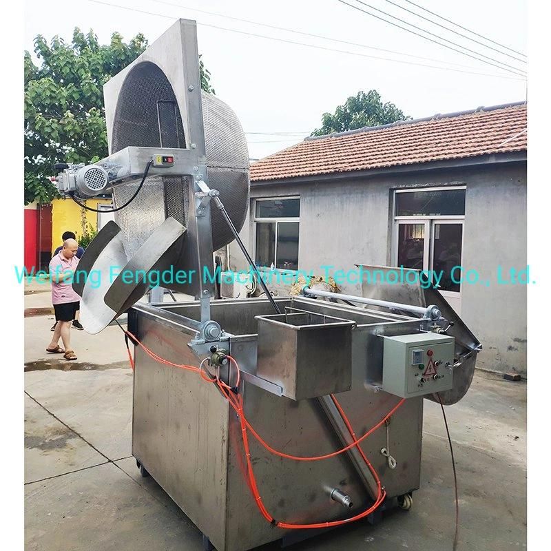 Automatic Peanut Broad Bean Fava Bean Horse Bean Gas Frying Machine Batch Fryer