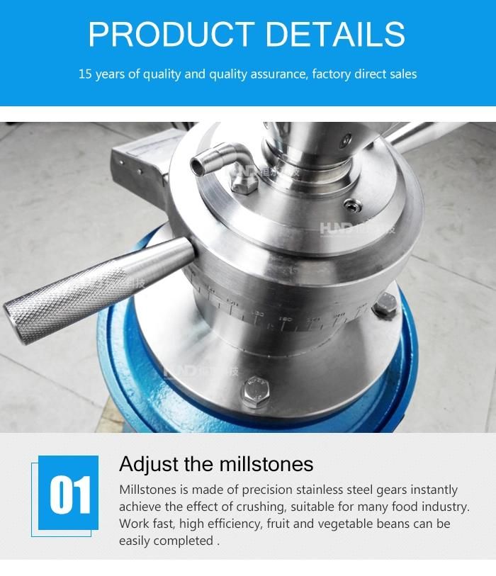 Hazelnut Cashew Nut Paste Making Machine, Nut Paste Grinding Colloid Mill