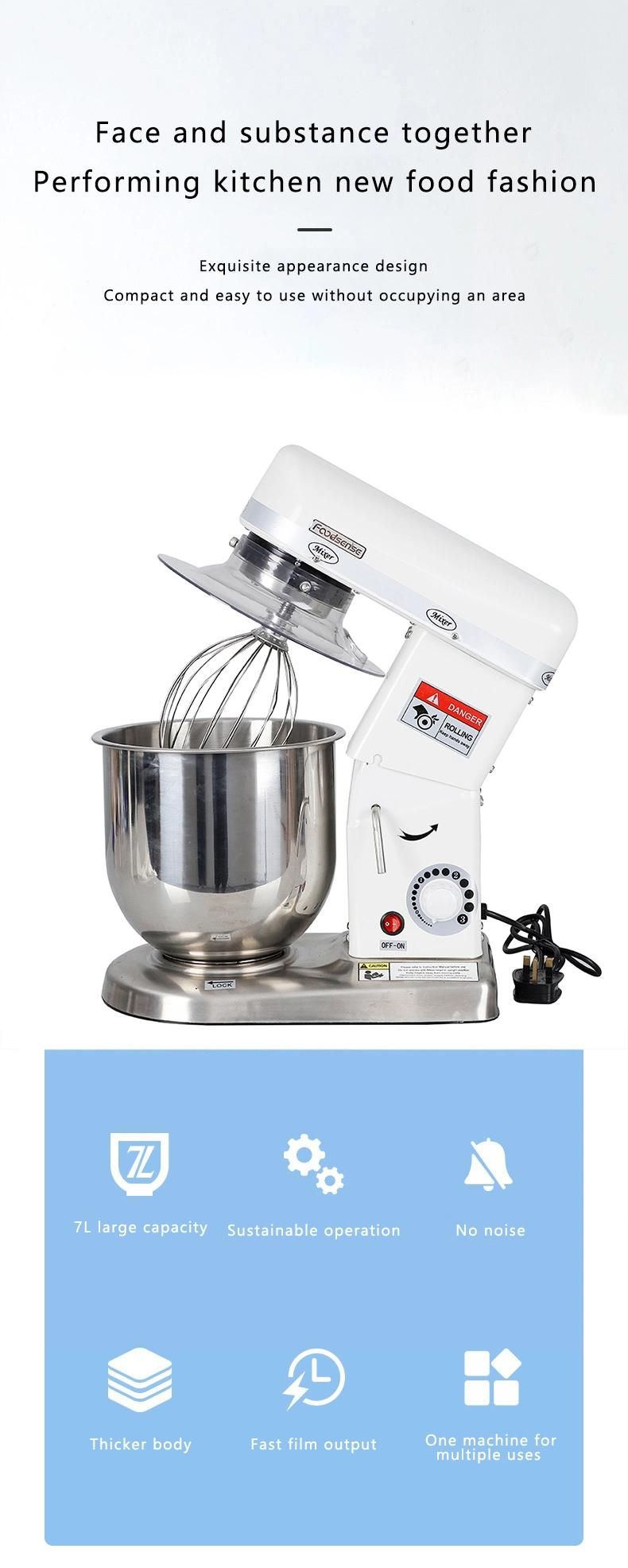 Commercial Bakery Equipment 5L 7L 10 Liter Cake Planetary Mixer Bakery Machines Commercial Kitchen Cream Stand Food Mixers