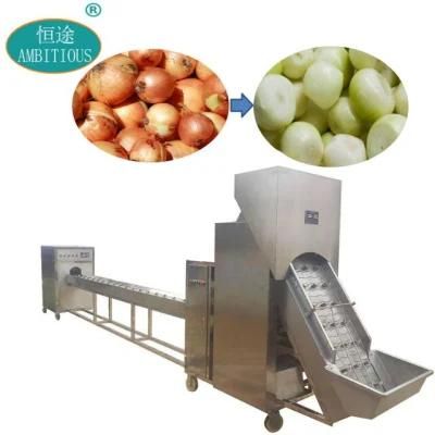 Full Automatic Onion Processing Line Onion Peeling and Cutting Machine Onion Peeling ...