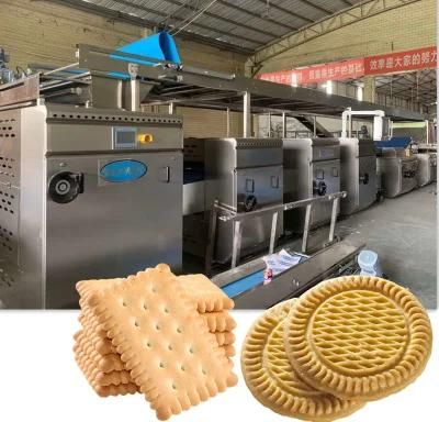 Fully Automatic Biscuit Production Line Cookies Sandwich Tunnel Oven Molding Machine