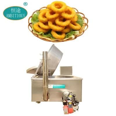 Restaurant Diesel Burner Fryer Automatic Onion Rings Frying Machine