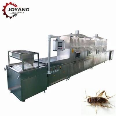 80kg / H Automatic Cricket Microwave Drying Machine with PLC Contronl