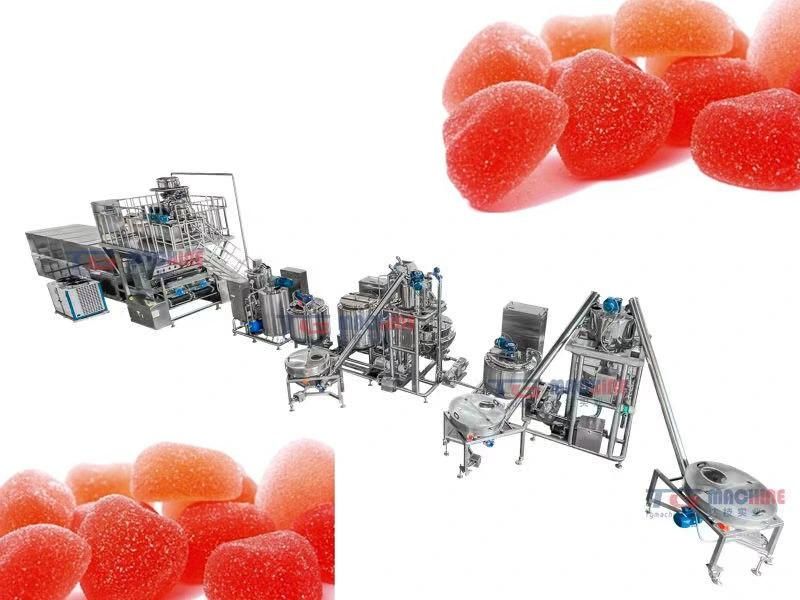 600kg/H Silicon Mold Gummy Machine/ Candy Machine/Full Automatic Servo Driven Gummy Bear Machine