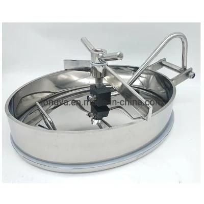 430X330 Stainless Steel Oval Manway Sanitary Elliptic Type Tank Manhole Cover