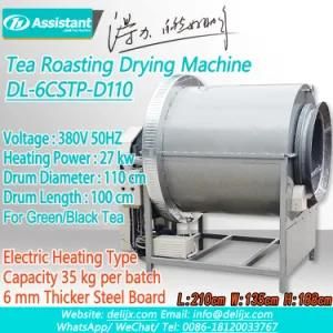 Tea Leaf Rosting Drying Machine Tea Stir Dry Drum Dryer Dl-6cstp-D110