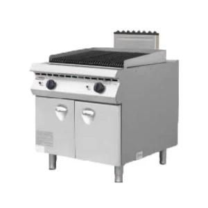 Free Standing Electric Lava Rock Grill with Cabinet for Restaurant and Hotel
