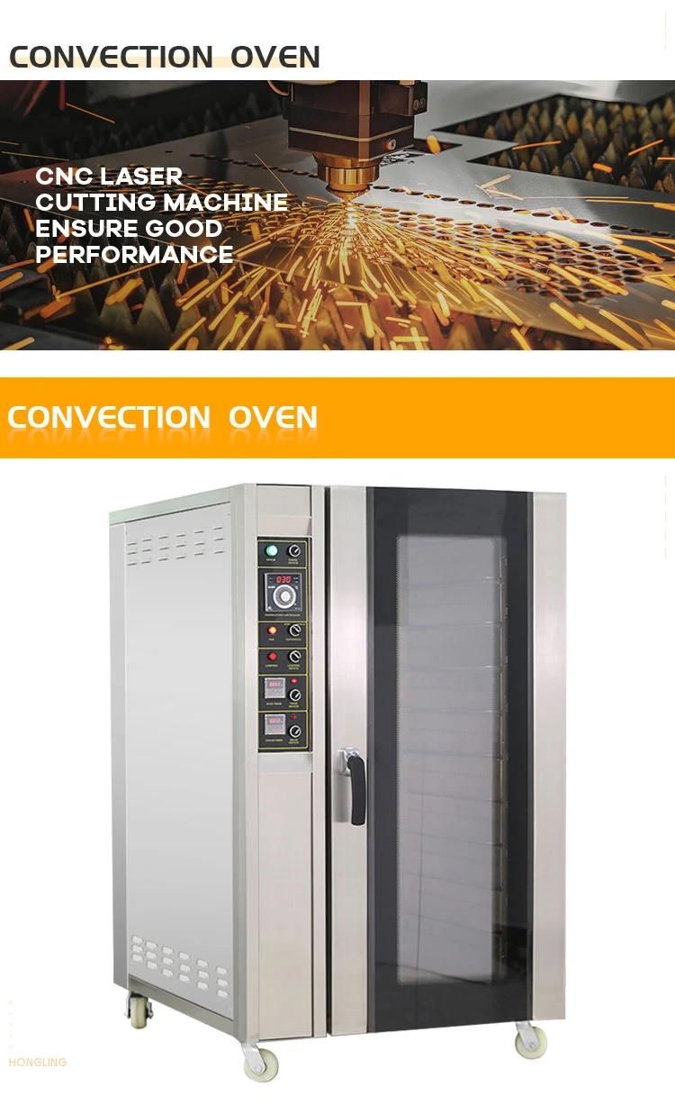 Bakery Equipment Manufaturer 10 Trays Gas Convection Baking Oven for Baguette