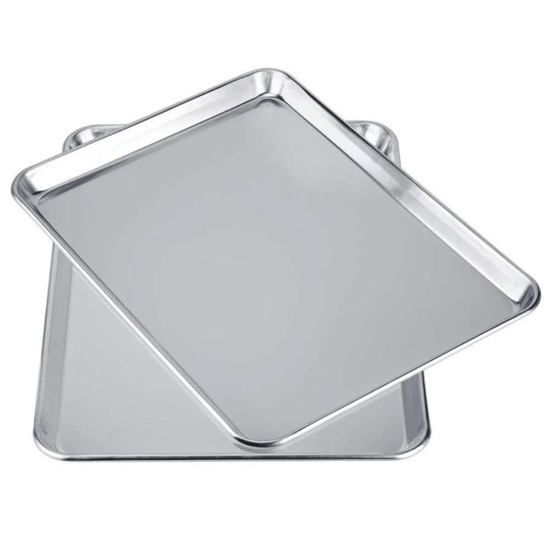 Rectangle Big Pastry Baking Tray Aluminum Cookie Sheet