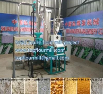100kg 200kg Per Hour Maize Flour Mill Equipment