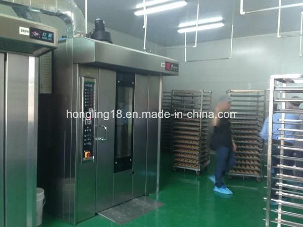 Commercial Bakery Equipment LPG/ LNG Gas 32 Trays Rotary Oven