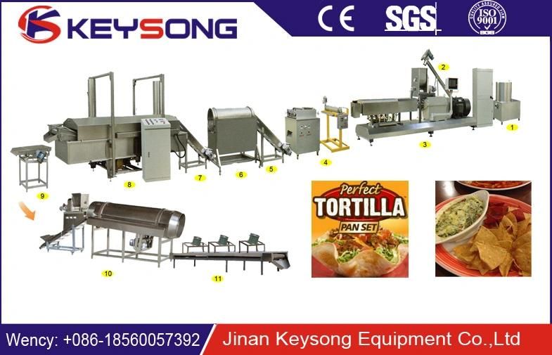 High Effective Tortilla Corn Chips Bugles Making Machine