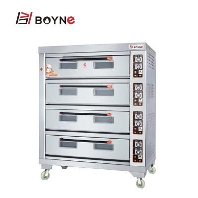 Baking Bakery Equipment Commercial Use Four Layer Twelve Trays Oven