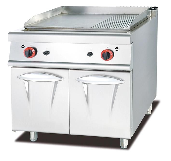 Gas Griddle with Cabinet (1/3 Grooved)