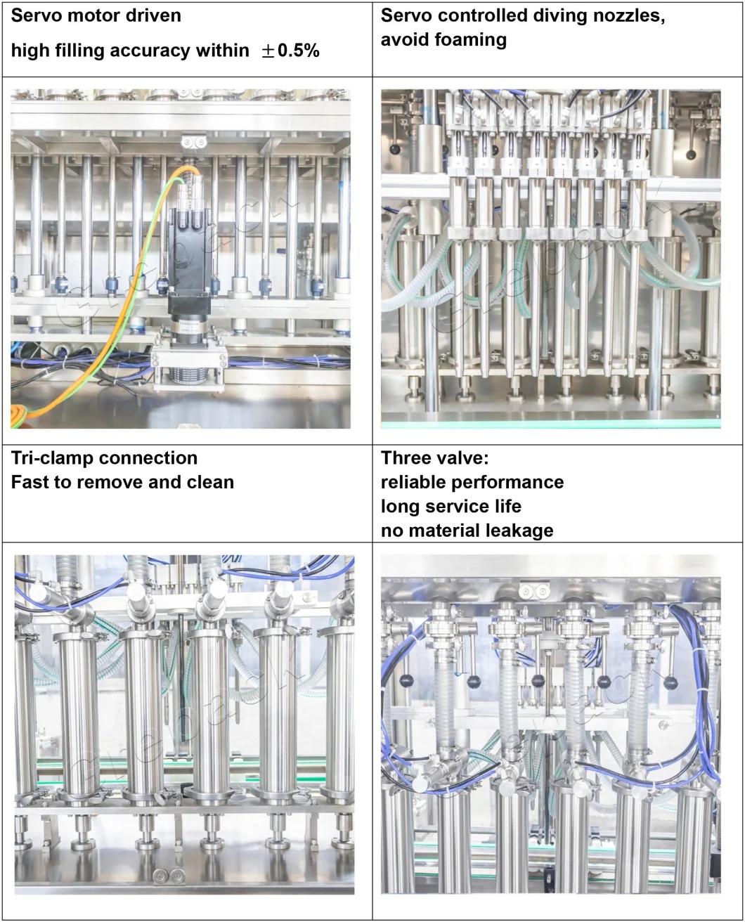 Automatic Seasoning Liquid Filling Machine Soy Sauce Balsamic Vinegar Oil Filling Line