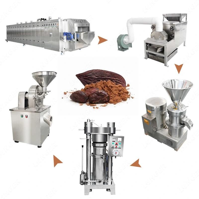 Stainless Steel Cocoa Bean Grinding Machinery Cocoa Liquor Grinding Machines for Process Liquor