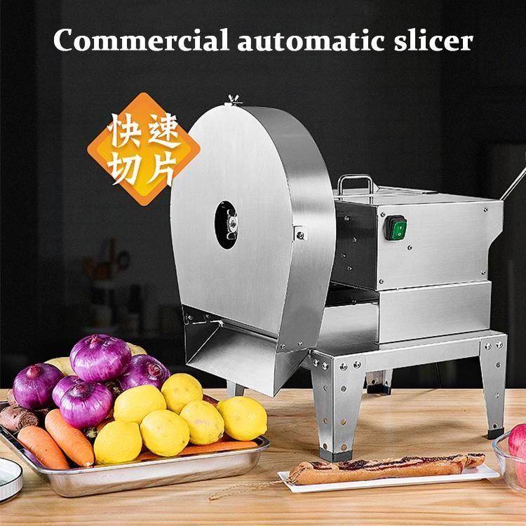 Electric Vegetable Cutter Commercial Vegetable Fruit Chopper Potato Chip Stainless Steel Vegetable Slicer for Kitchen