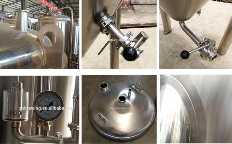 100hl Beer Fermenter AISI 304 Conical Cooling Tank