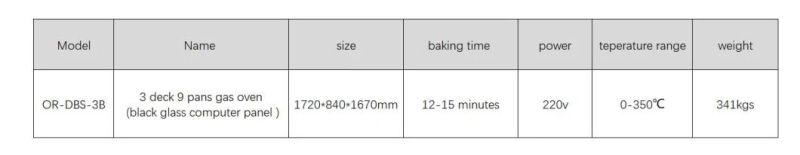 2021 New Style Commercial Gas Oven Bread Cake Baking Machine