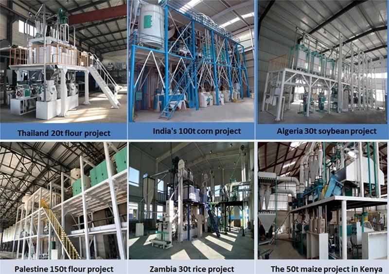 Flour Mill Machine Wheat Processing Plan Line with Automatic Control System