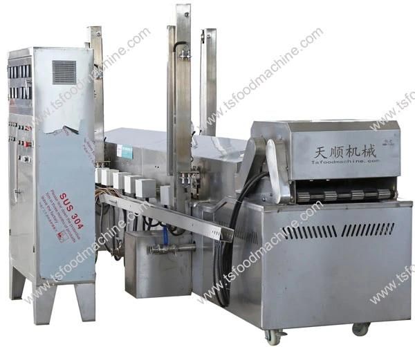 Autolifting Fryer Electric Conveyor Type Pork Crackling Frying Machine